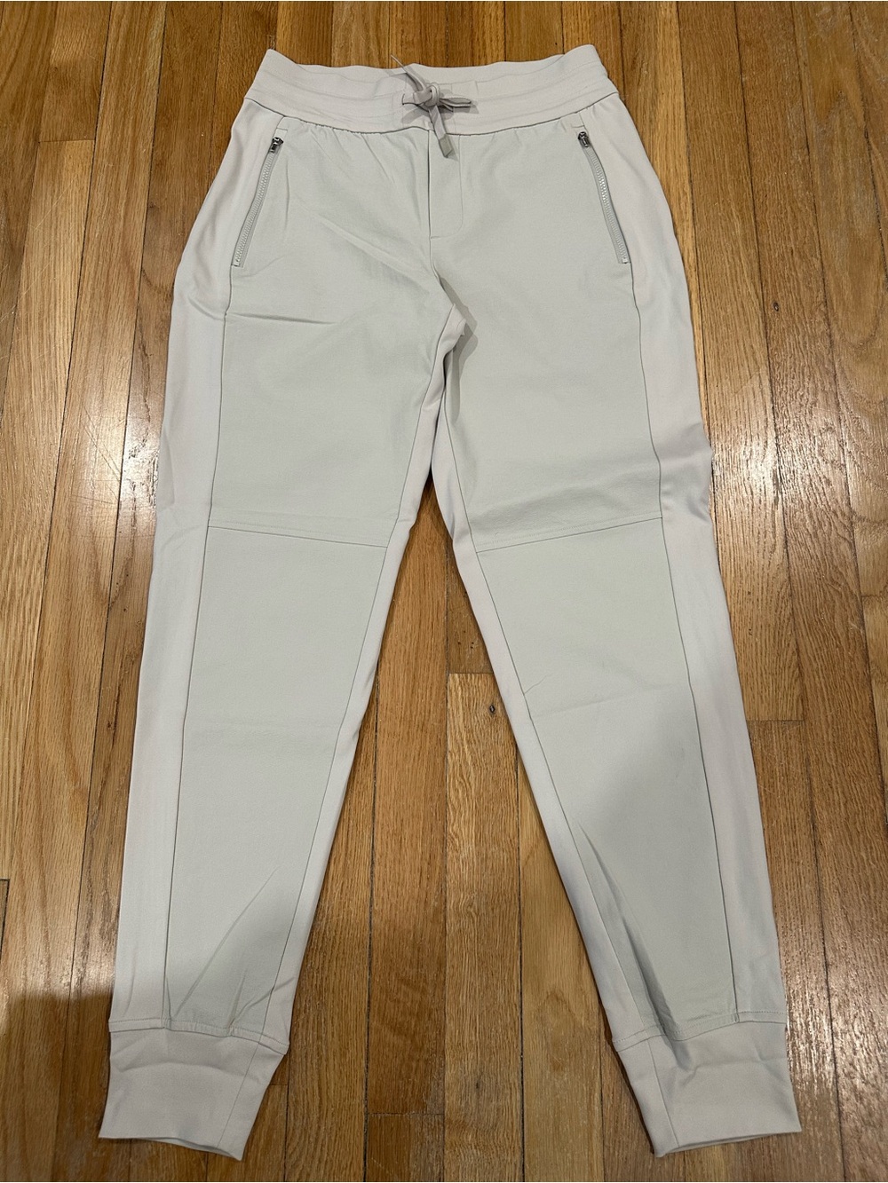Athleta Joggers Headlands Hybrid Trek Womens Sz 2 Birch Cream Cuffed Nylon Tech